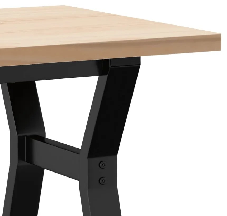 Mesa de centro estrutura em Y 100x50x45,5cm pinho/aço