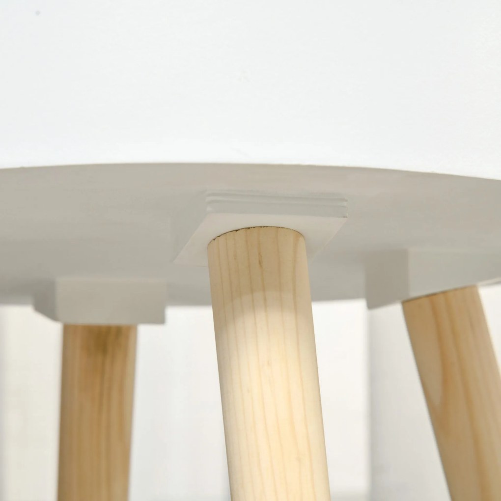 Mesa de Apoio Tamp – Branco – Design Nórdico
