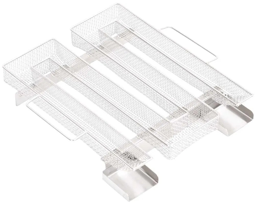 vidaXL Gerador de fumo frio quadrado 22,5 cm aço inoxidável
