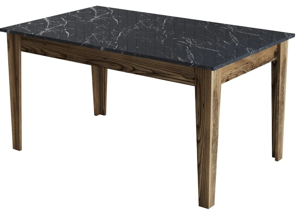 Conjunto de Mobiliário de Sala Milan500 – Nogueira e Preto – Cômoda 18