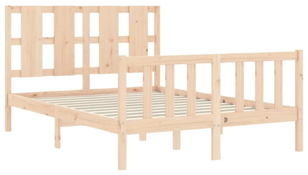Cama sem colchão 120x200 cm madeira de pinho maciça