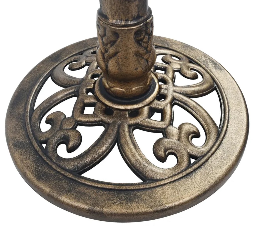 Banheira para pássaros com fonte 50x91 cm plástico bronze