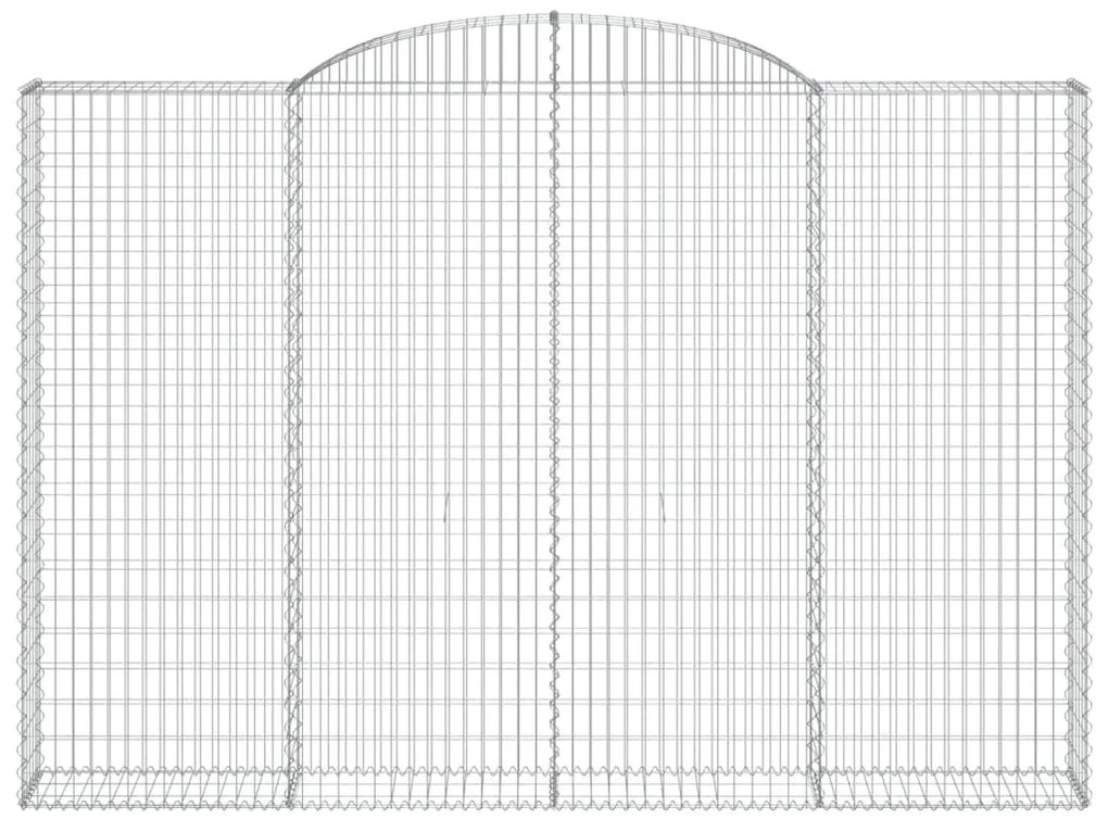 Cestos gabião arqueados 3pcs 300x30x200/220cm ferro galvanizado