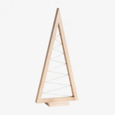 Árvore De Natal Em Madeira De Pinho Elwood Castanho Madeira & ↑60 Cm - Sklum