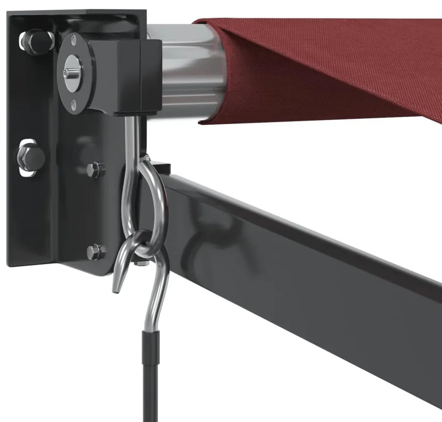 Toldo retrátil manual 450x300 cm bordô