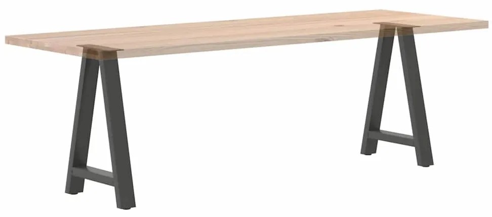 Pés para mesa de jantar em formato A, 2 peças, antracite, 50x(72-73) c
