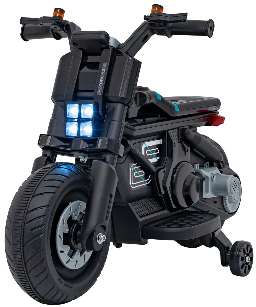 Mota elétrica para crianças 6V, Future 88, 3 a 5 anos Preta