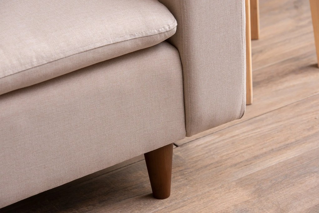 Sofá de Canto Lungo – Creme – 255 cm