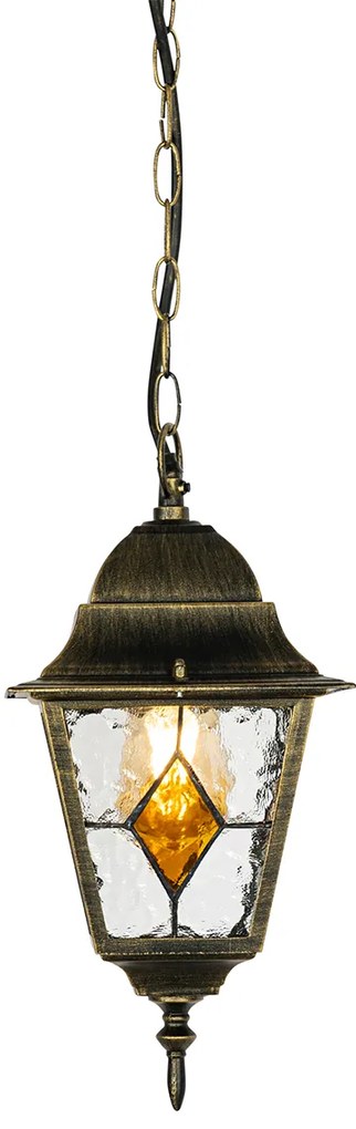 Candeeiro de teto vintage para exterior dourado antigo - Antigua Clássico / Antigo
