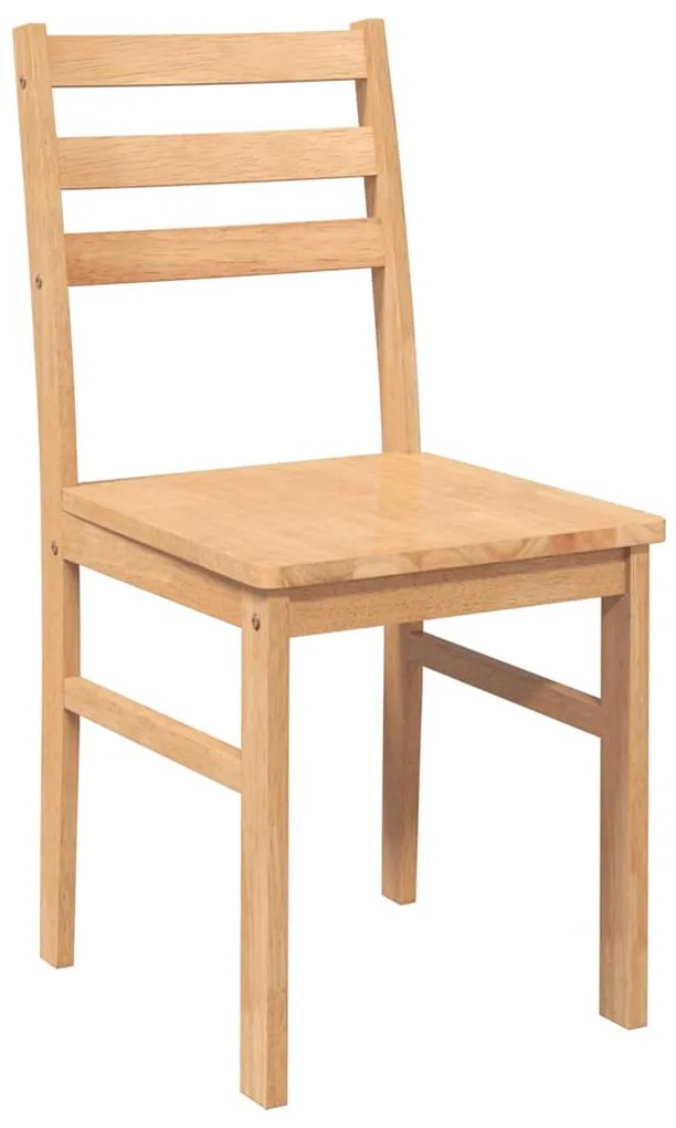 Cadeiras de jantar 2 pcs madeira de seringueira maciça