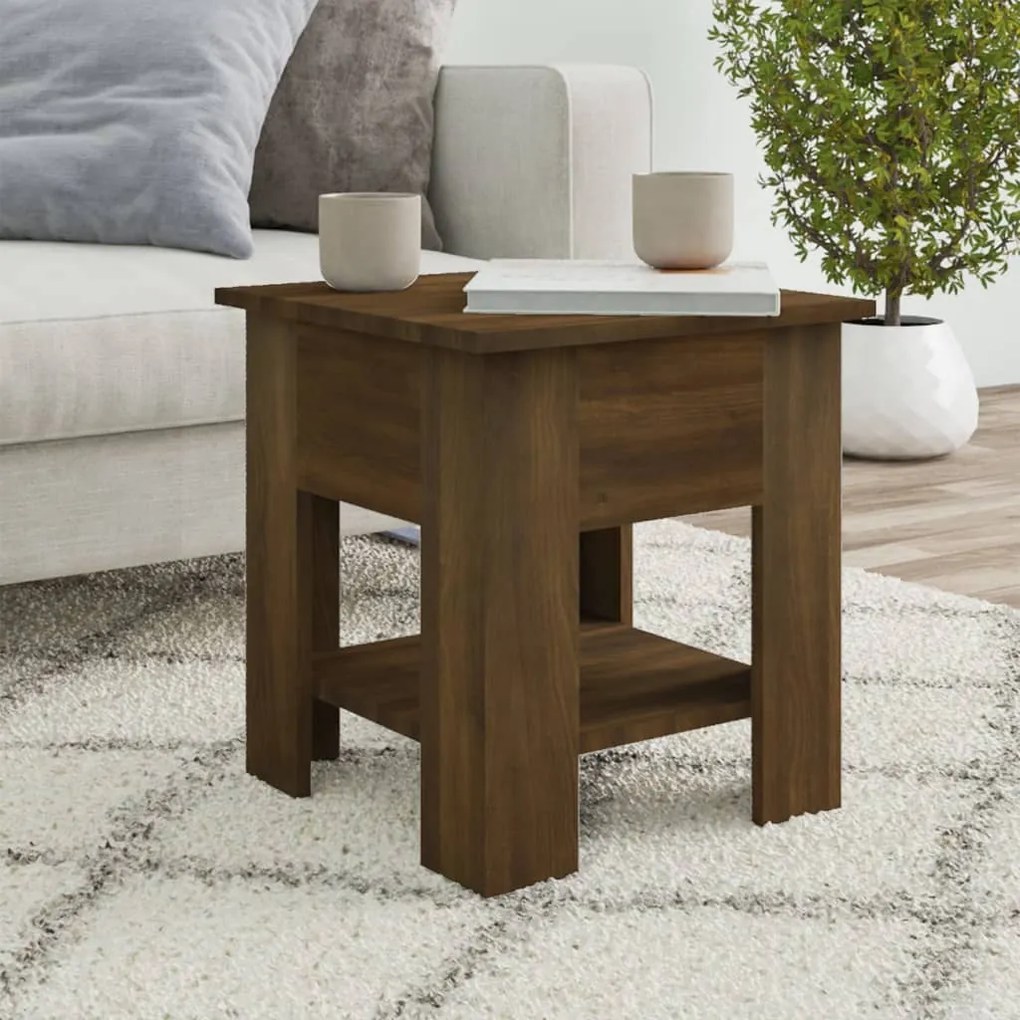 Mesa de centro derivados de madeira carvalho castanho
