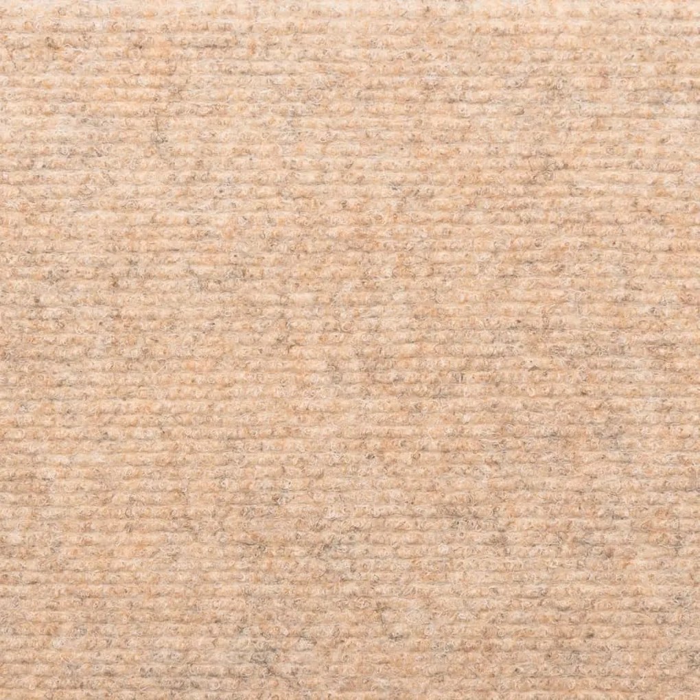 Tapetes de escada 5 pcs 65x21x4 cm agulhado castanho