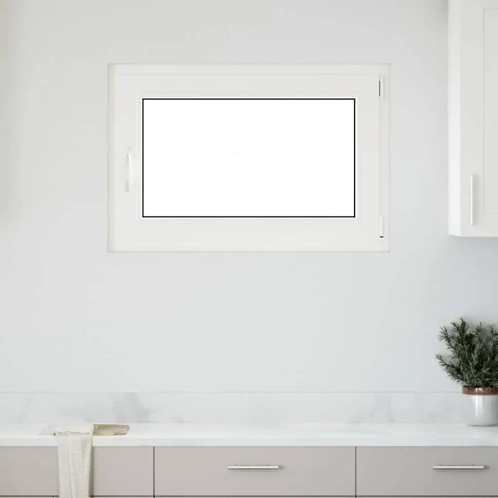 vidaXL Janela de porão "RISOR" 90x50 cm oscilobatente DIN direita branca