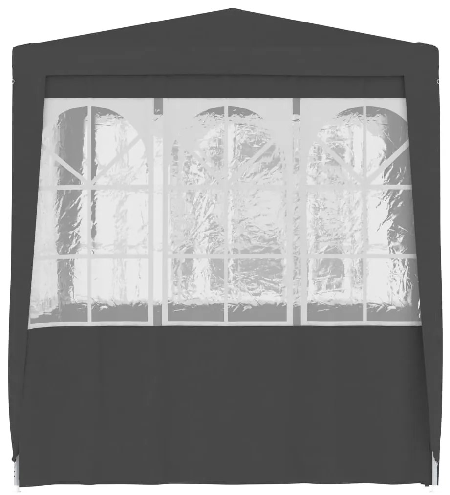 Tenda festas com paredes laterais 2,5x2,5m 90g/m² antracite