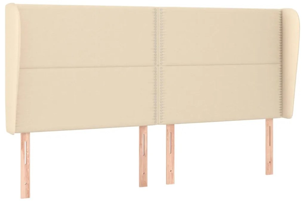 Cama com molas/colchão 180x200 cm tecido cor creme
