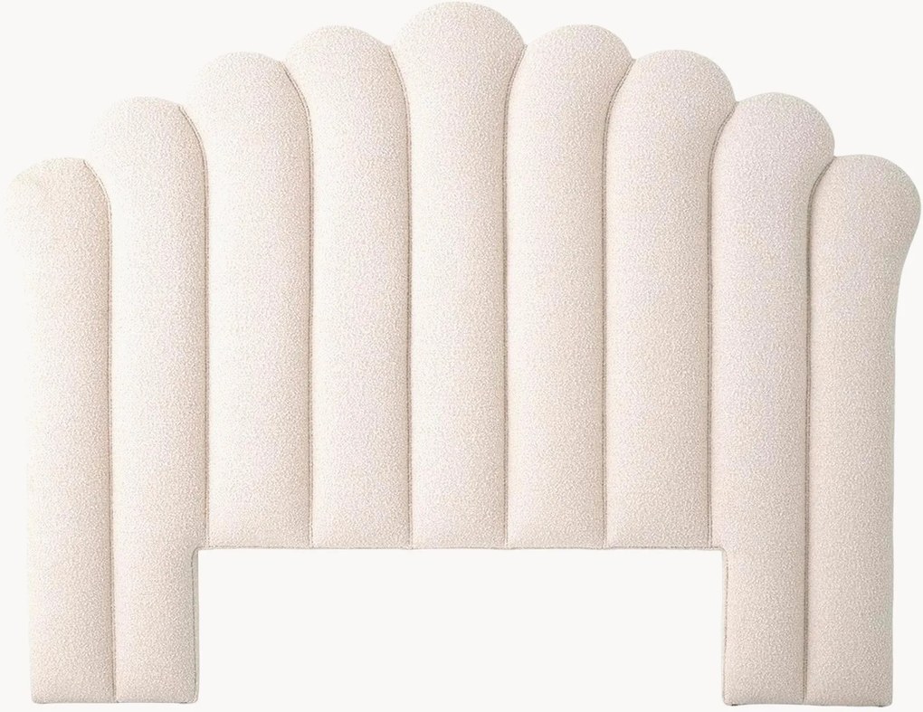 Cabeceira de cama em bouclé Trapezium
