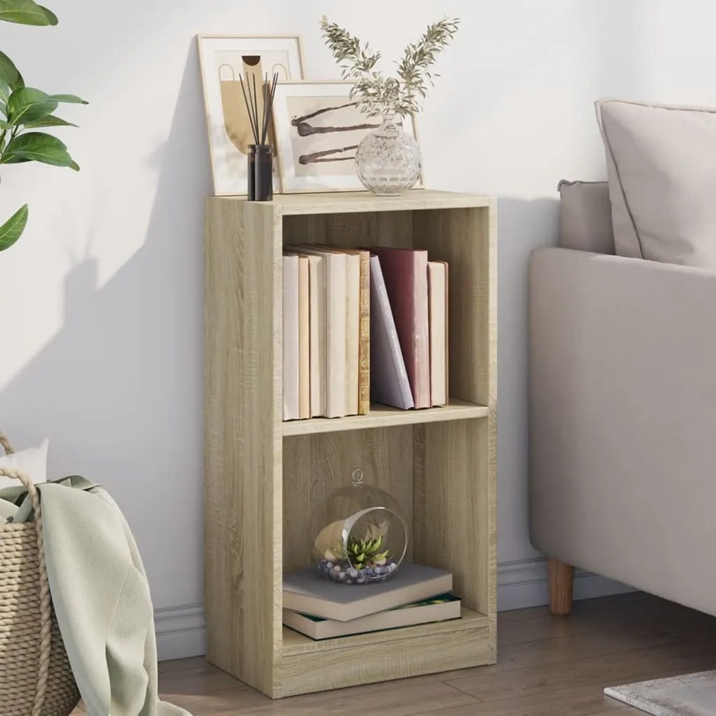 vidaXL Estante 40x24x75 cm contraplacado cor carvalho sonoma