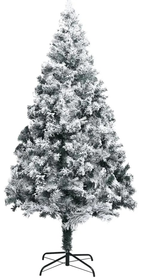 Árvore de Natal artificial com flocos de neve 400 cm PVC verde