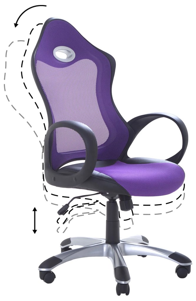 Cadeira de escritório violeta iCHAIR Beliani
