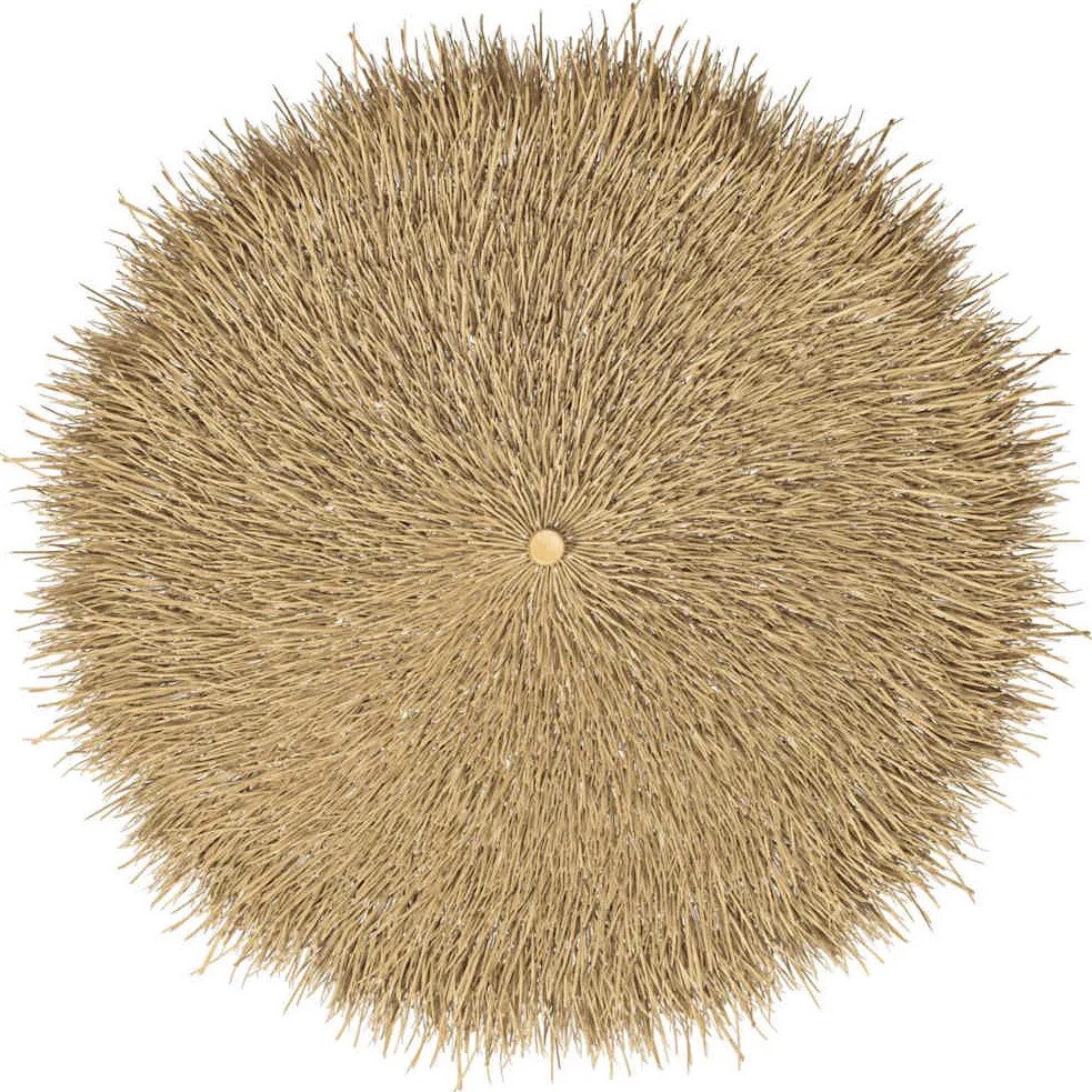 Guarda-chuva Tiki com dossel de folha de bananeira 240 cm Bambu
