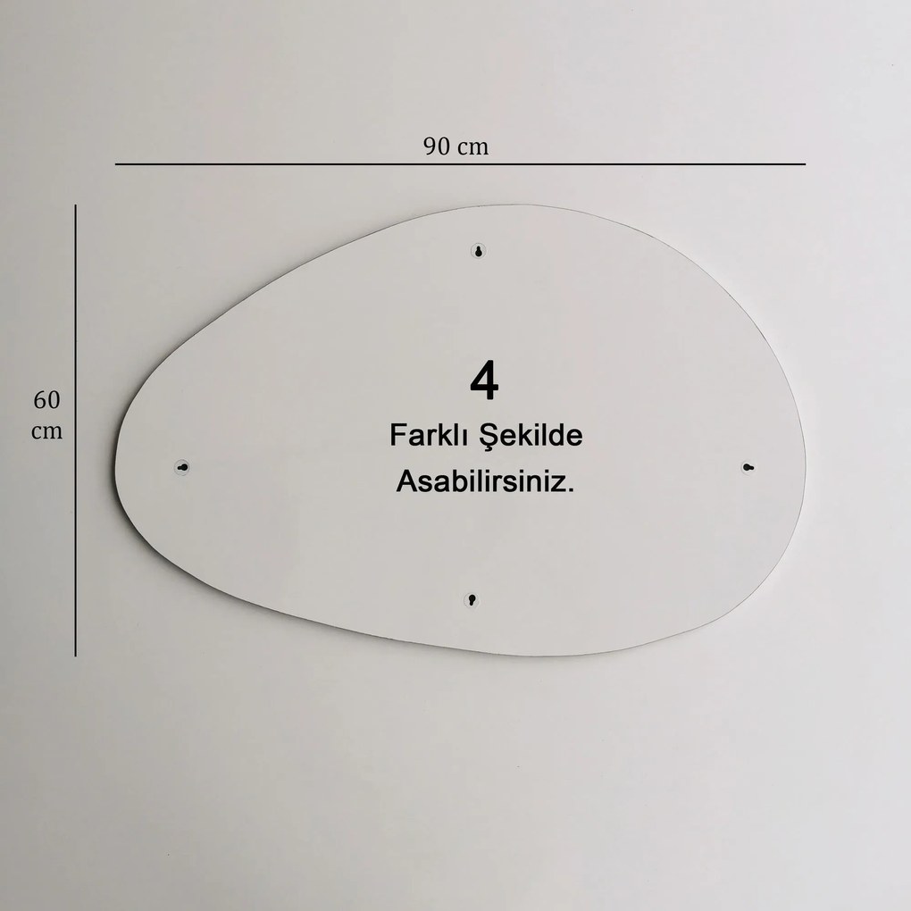 Espelho Porto – Branco – 90x60x1,2 cm