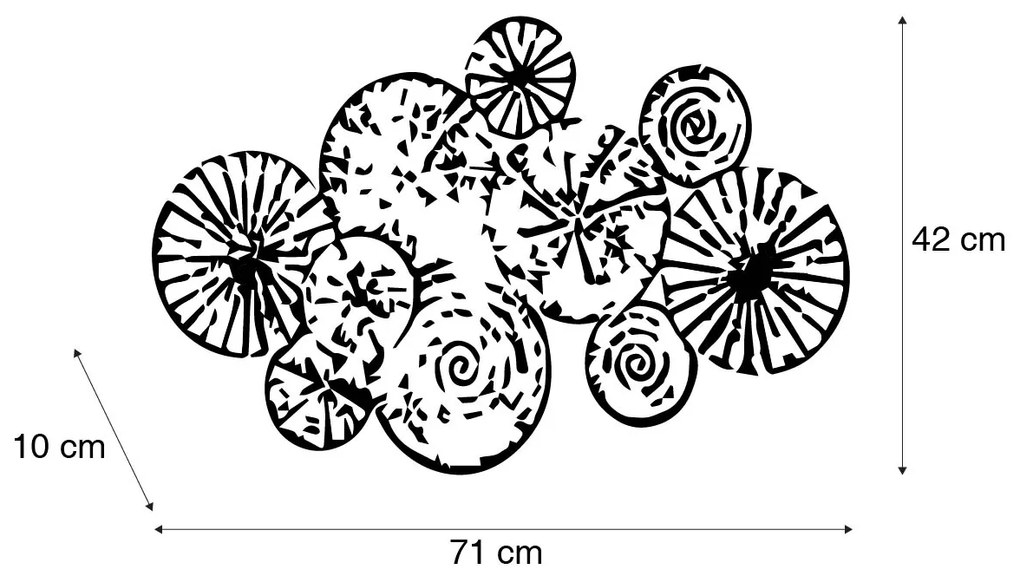 Candeeiro de parede Art Deco dourado antigo 71 cm - Kelly