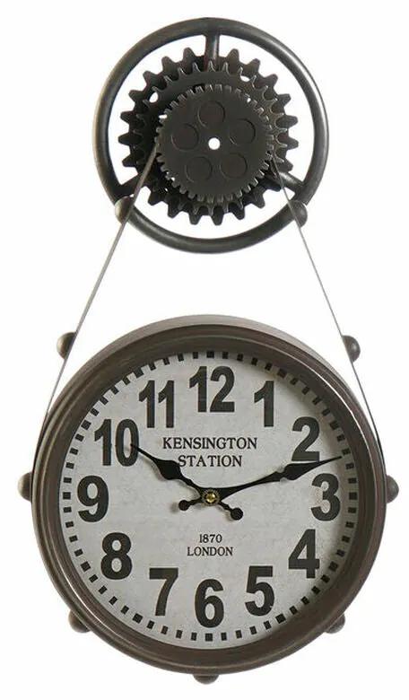 Relógio de Parede DKD Home Decor Cristal Preto Ferro (33 x 8 x 58 cm)