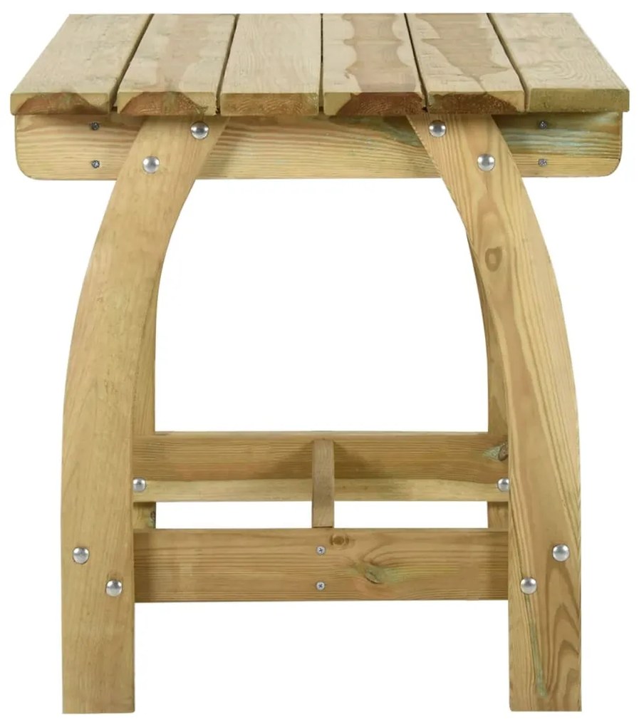 Conjunto de jantar p/ jardim 5 pcs madeira de pinho impregnada
