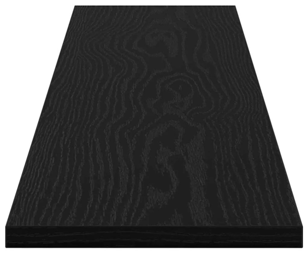 Prancha de Estante para Livros 4 pcs Preto 100 x 40 x 1.5cm
