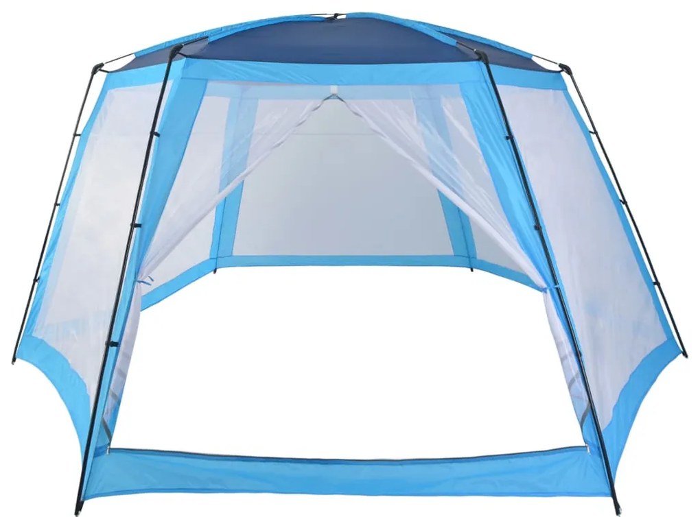 Tenda para piscina 660x580x250 cm tecido azul