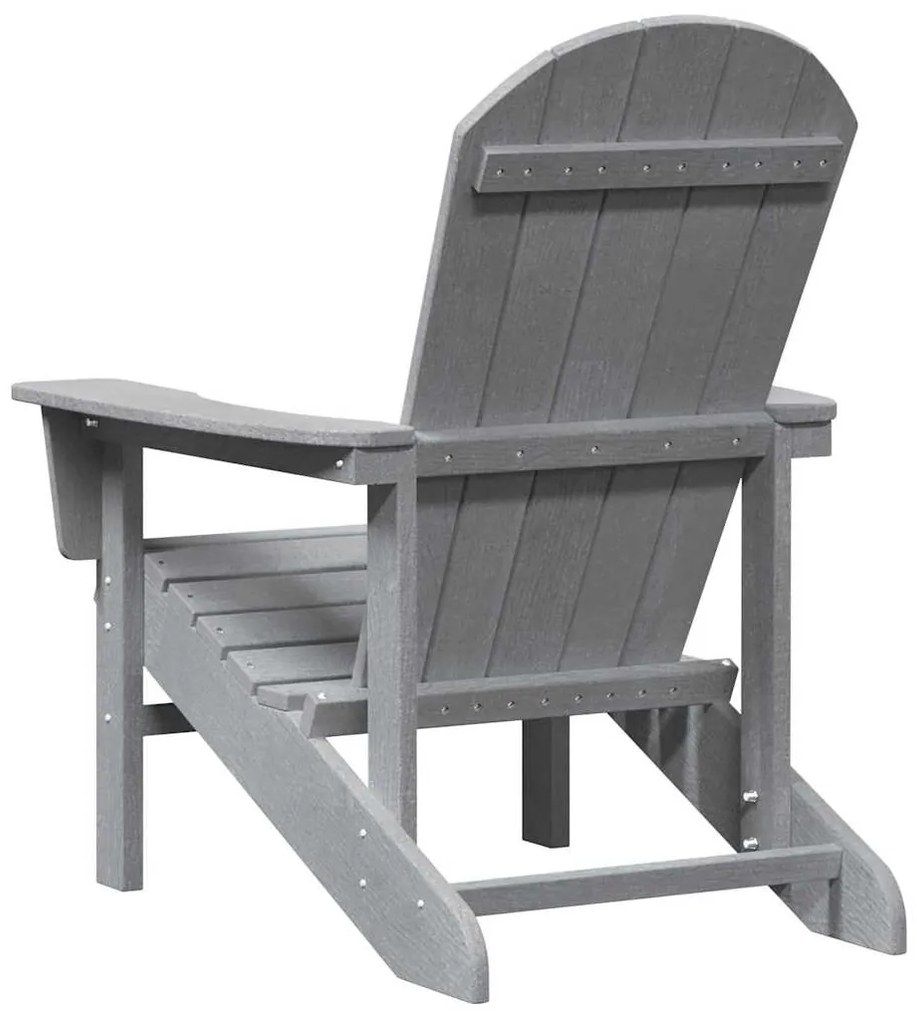 Cadeira Adirondack Cinzento Claro 74x82x91 cm HDPE