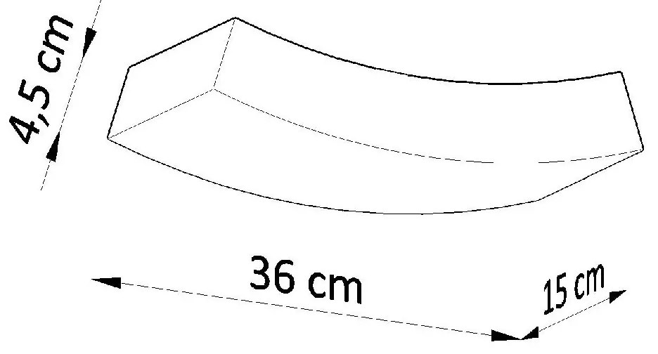 Aplique Candeeiro de parede Cerâmica HATTOR Branco