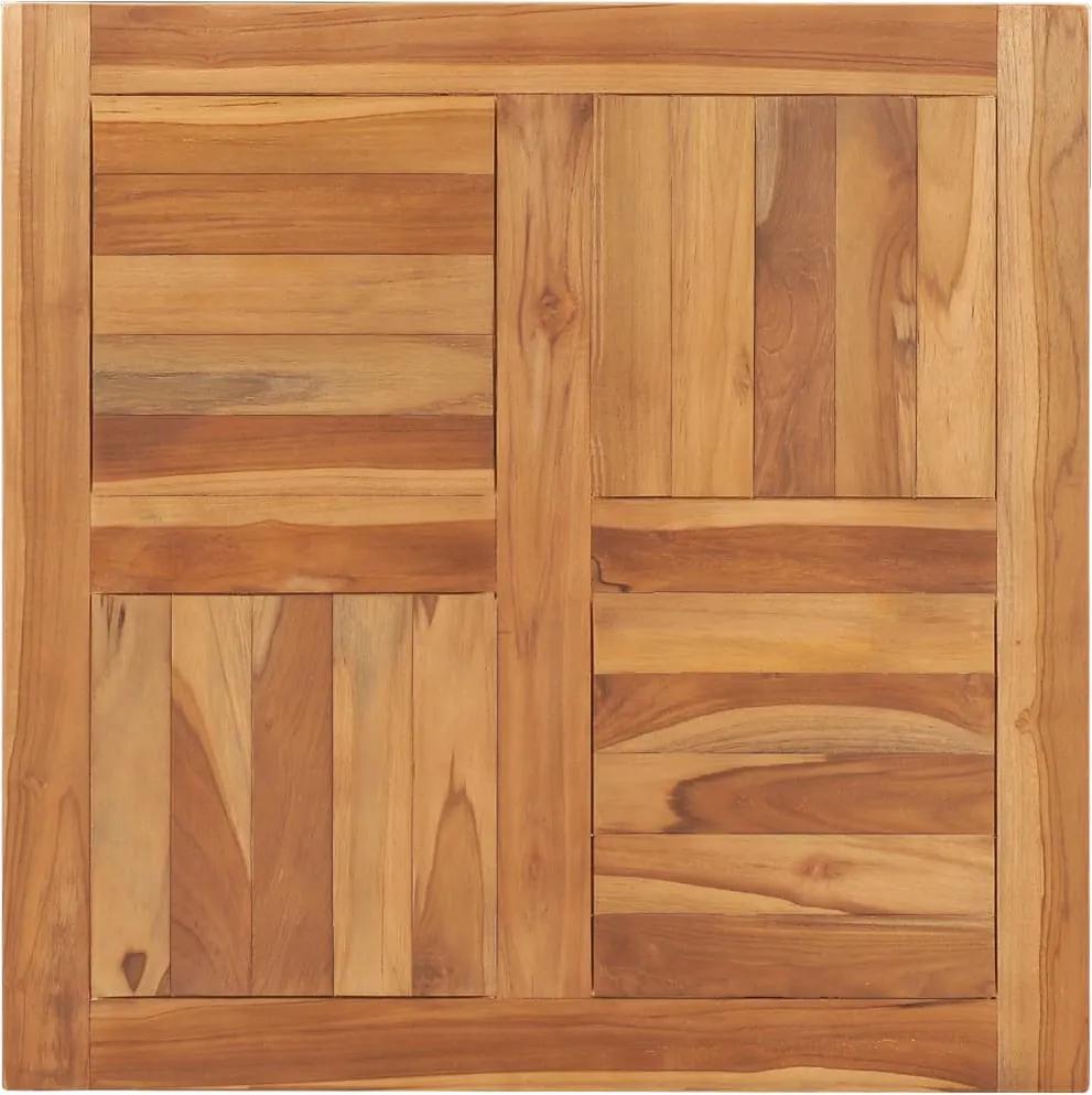 Tampo de mesa 70x70x2,5 cm madeira de teca maciça