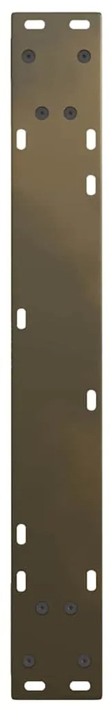 Pés para mesa de jantar em formato de V, 2 peças, aço natural, 70x(72-