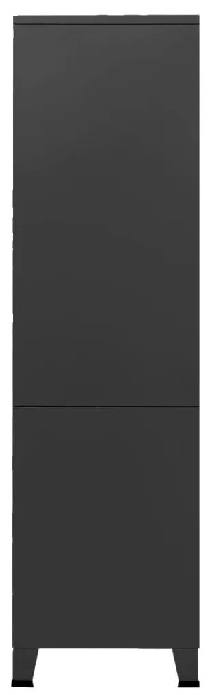 Roupeiro industrial 90x50x180 cm metal preto