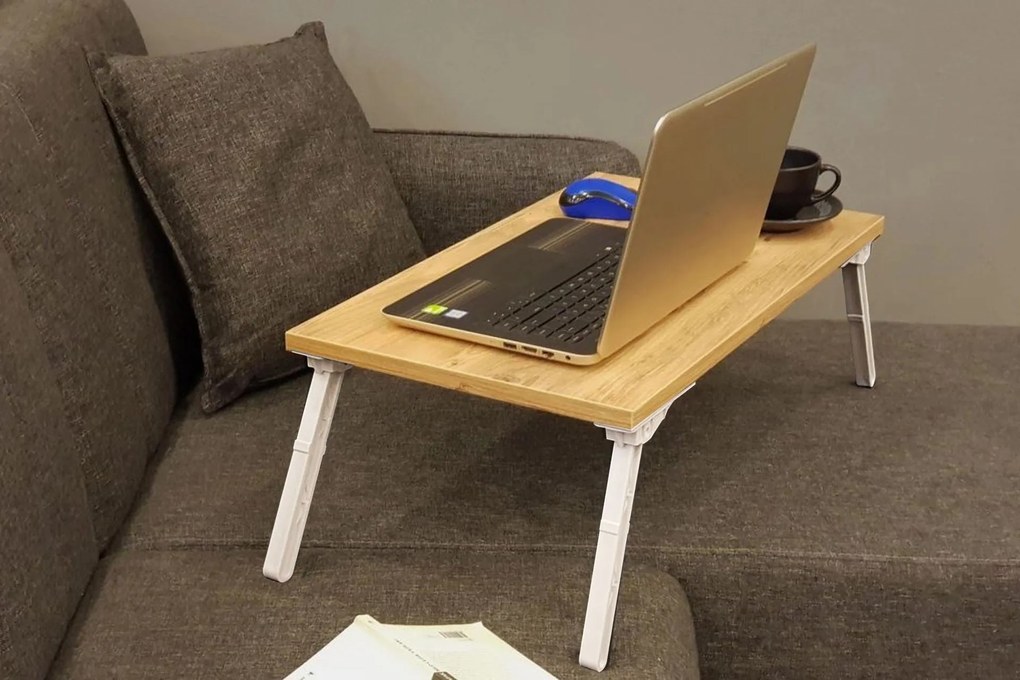 Mesa Elevatória para Portátil Gusto – Atlantic Pine – 60 cm x 24,5 cm