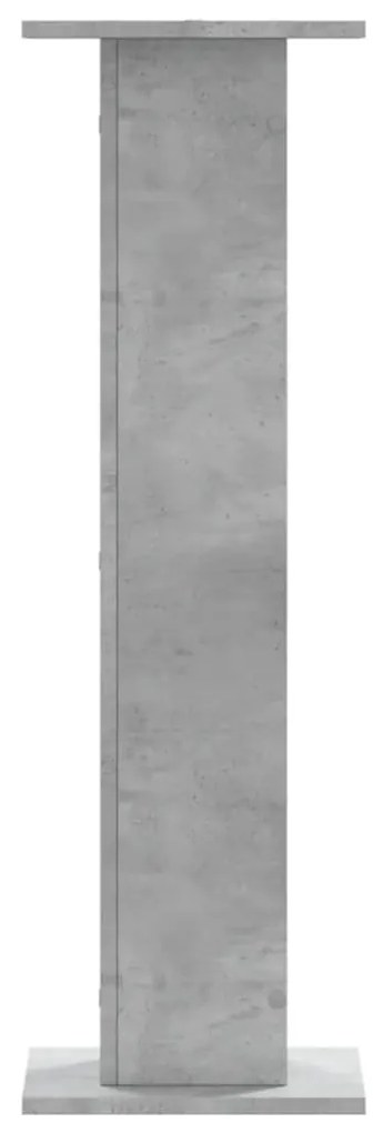 Suportes de colunas 2 pcs derivados de madeira cinzento cimento
