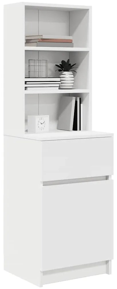 Mesa de cabeceira 39x35x125 cm derivados de madeira branco