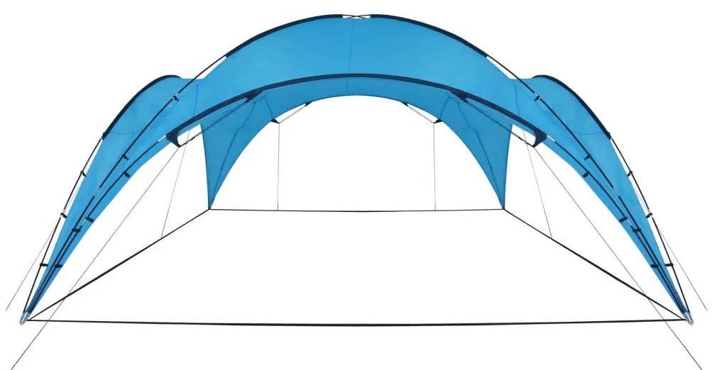 vidaXL Tenda para festas arqueada 450x450x265 cm azul claro