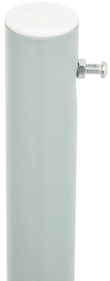 Toldo lateral retrátil para pátio 117x600 cm cinzento