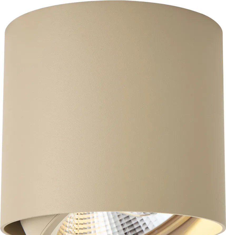 Foco de Teto Moderno Orientável Taupe GU10 AR111 - Impact