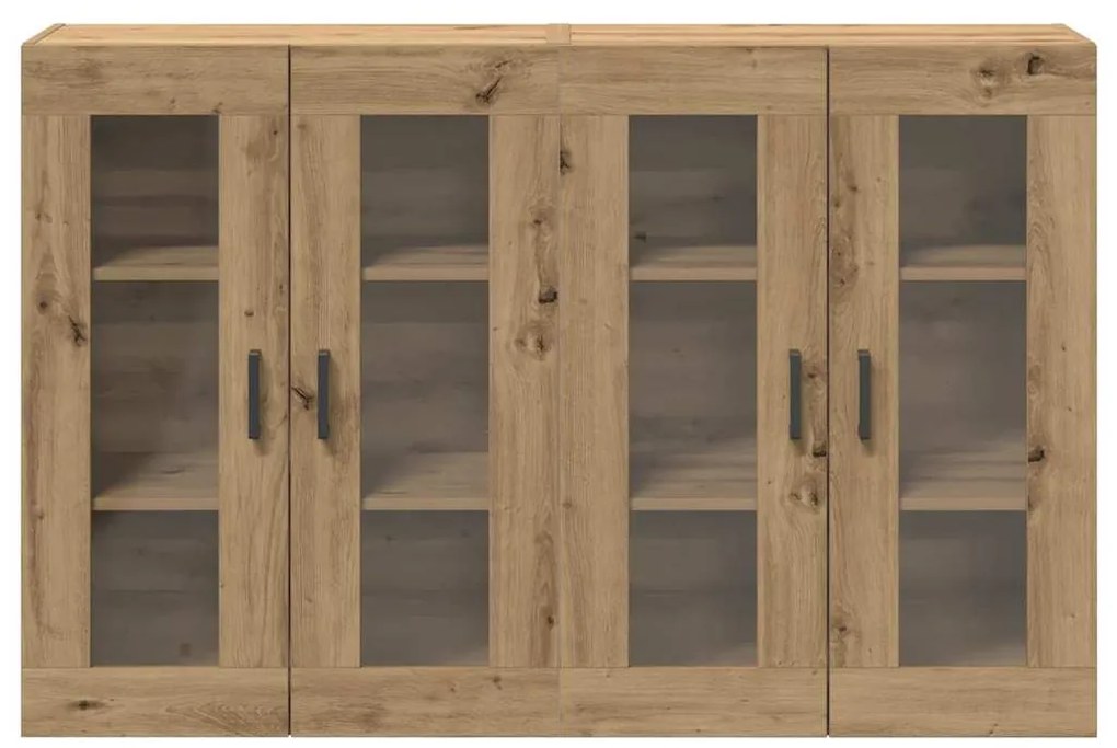 Gabinetes de Parede - 2 peças em Carvalho Artesão 69,5 x 34 x 90 cm