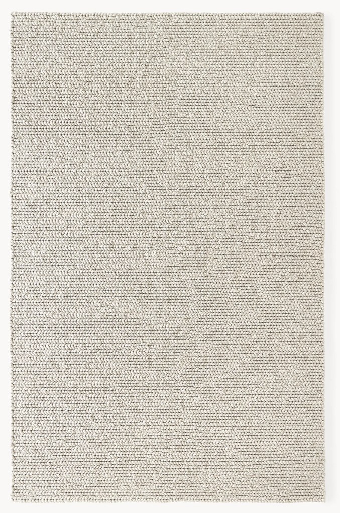 Tapete em lã entrançada espessa Bruna