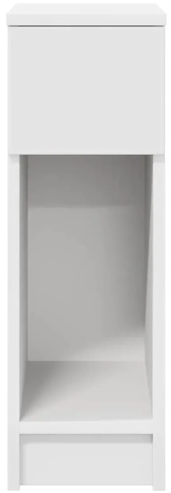 Mesa de cabeceira com gaveta 20x36x60 cm branco