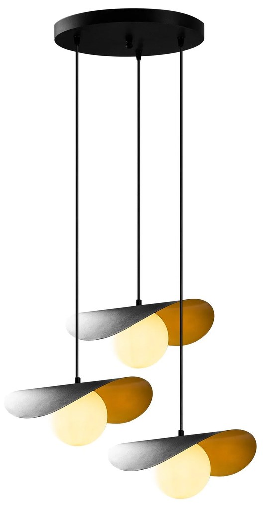 Candeeiro de Teto Vatoz – Preto – 60 x 60 cm