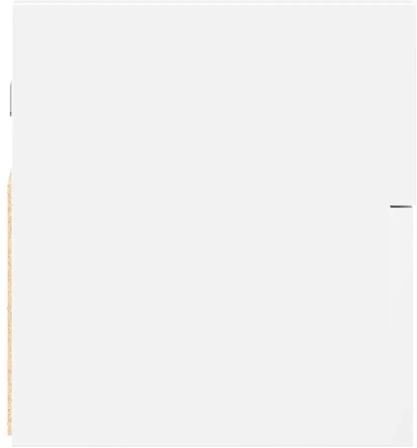 Mesas de cabeceira de parede 2 pcs 45x26x28,5 cm branco