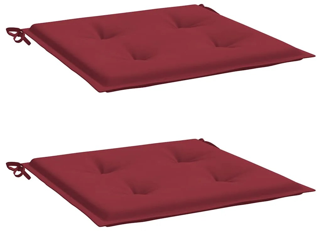 Almofadões p/ cadeiras jardim 2pcs tecido oxford vermelho tinto
