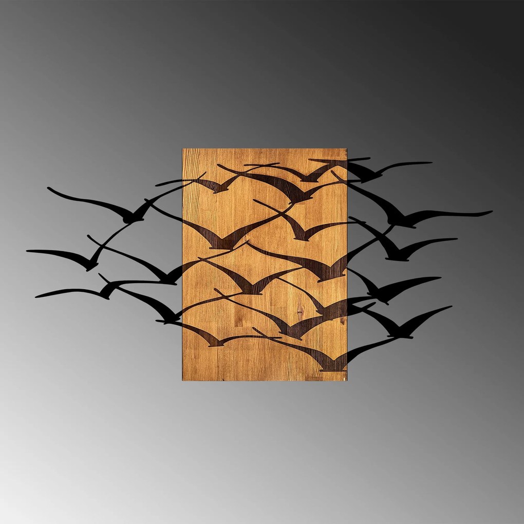 Acessório de Parede Decorativo MA – Nogueira/Preto – 70 x 140 cm