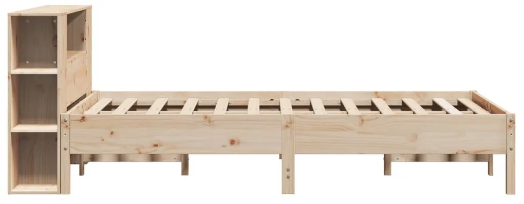 Cama com estante sem colchão 160x200 cm pinho maciço