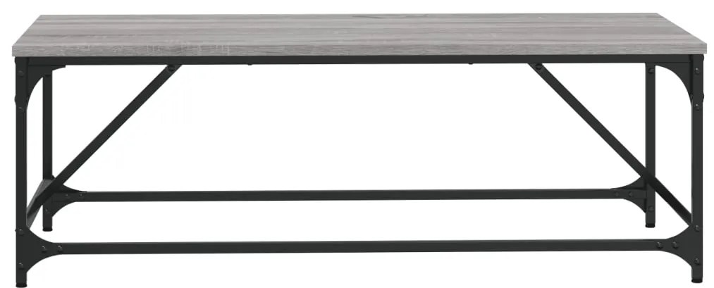 Mesa de centro 100x50x35 cm derivados de madeira cinza sonoma